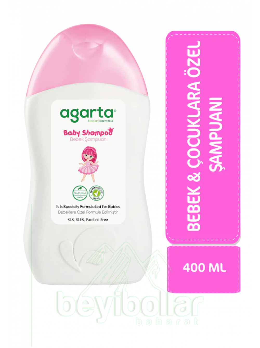Agarta Bebek ve Kız Çocuklarına Özel Doğal Bakım Şampuanı 400 ML